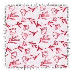 Radiant Ruby Floral Cloud