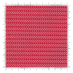 Radiant Ruby Herringbone Schoolhouse