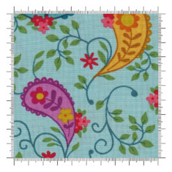 Whimsy Grand Paisley Turquoise