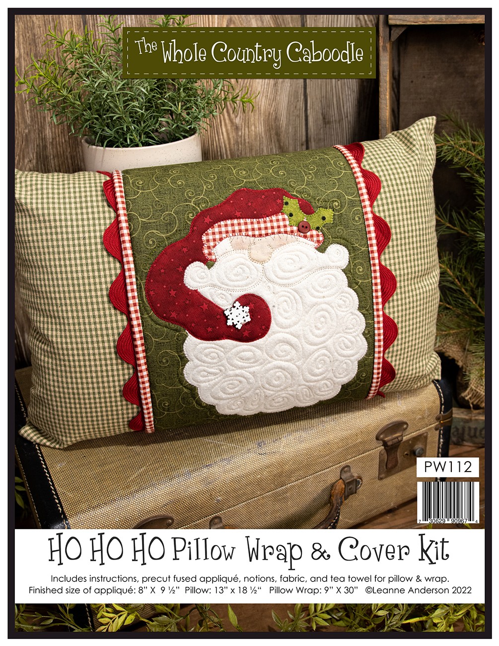 Ho Ho Ho Pillow Wrap & Cover Kit 3 Ho Ho Ho Pillow Wrap & Cover Kit