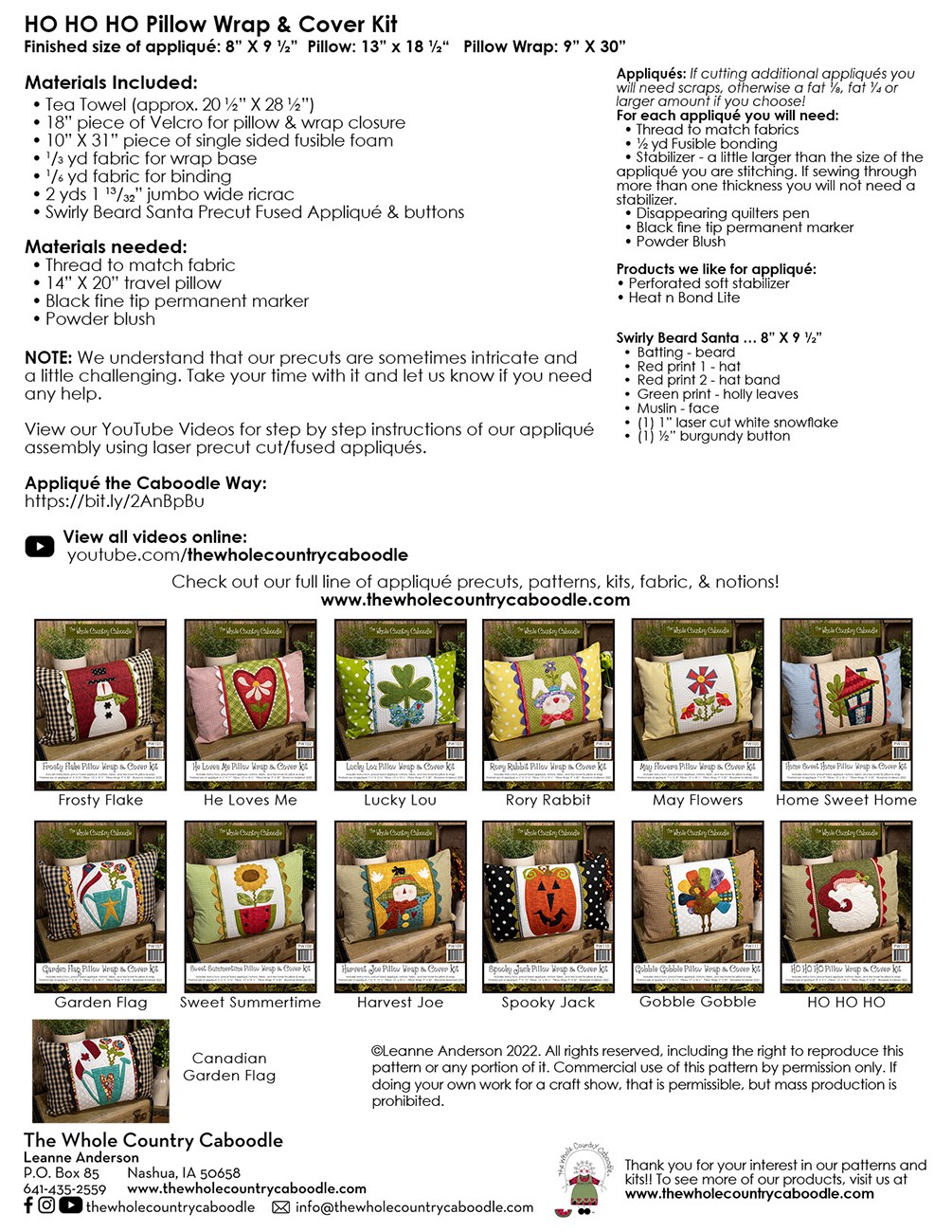 Ho Ho Ho Pillow Wrap & Cover Kit 4 Ho Ho Ho Pillow Wrap & Cover Kit – Bild 2