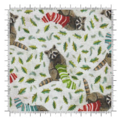 Holly Woods Knitting Raccoon