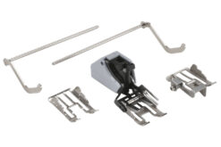 #50W Obertransportfuß für 9-mm-Maschinen | mit 3 Wechselsohlen u. Kantlineal